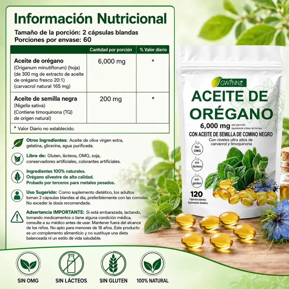 ACEITE DE ORÉGANO 90 CP